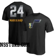 Black Men's Lauri Markkanen Utah Jazz Midnight Mascot T-Shirt