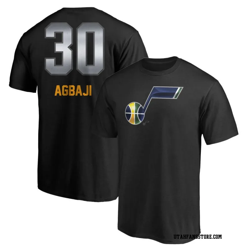 Black Youth Ochai Agbaji Utah Jazz Midnight Mascot T-Shirt