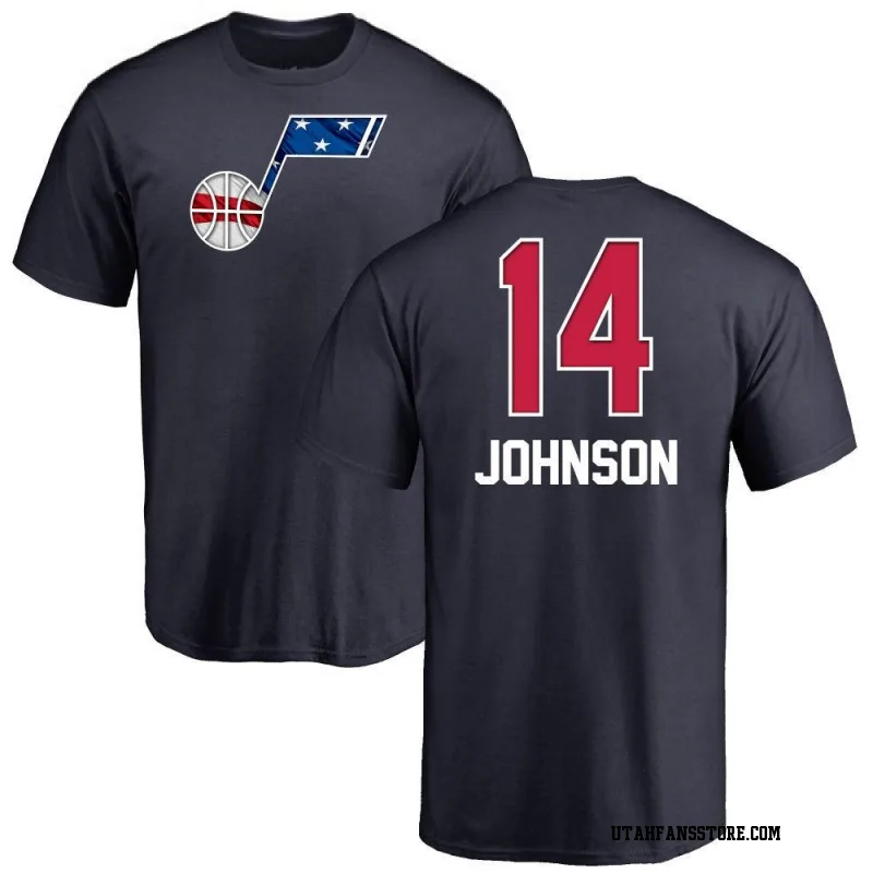Navy Youth Stanley Johnson Utah Jazz Name and Number Banner Wave T-Shirt