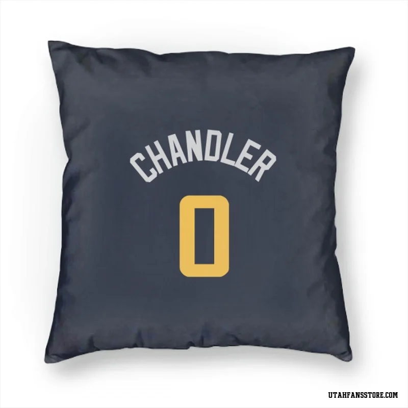 Navy Utah Jazz  Kennedy Chandler  Pillow Cover (18 X 18)
