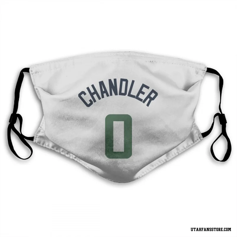 White Utah Jazz  Kennedy Chandler  Face Mask (With 2 Free PM2.5 Filters)